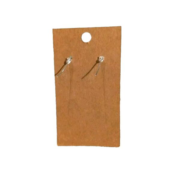 Silver And Black Tone Dangle Earrings Tear Drop Stone And Vine Design Boho... - Picture 2 of 4